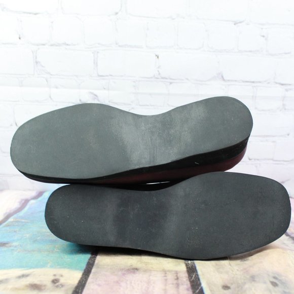 LL Bean Burgundy Nylon Comfort Slip-on Loafer Shoes Size 8.5 M - Picture 9 of 9